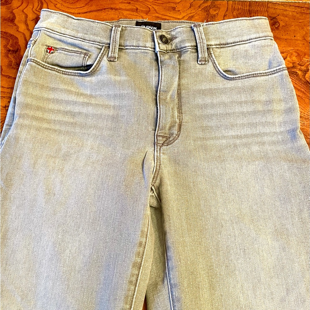- 🩷HOST PICK!🩷 Hudson Blair straight ankle kick flair jeans. Unfinished he… - Picture 3 of 10